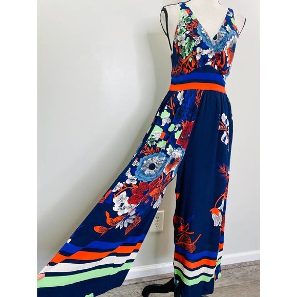 Anthropologie Plenty by Tracy Reese Mykonos Jumpsuit Womens 2 Maximalist Resort - Picture 7 of 12
